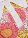 1960s Lapel Flowers Patchwork Dress: timeless style reimagined