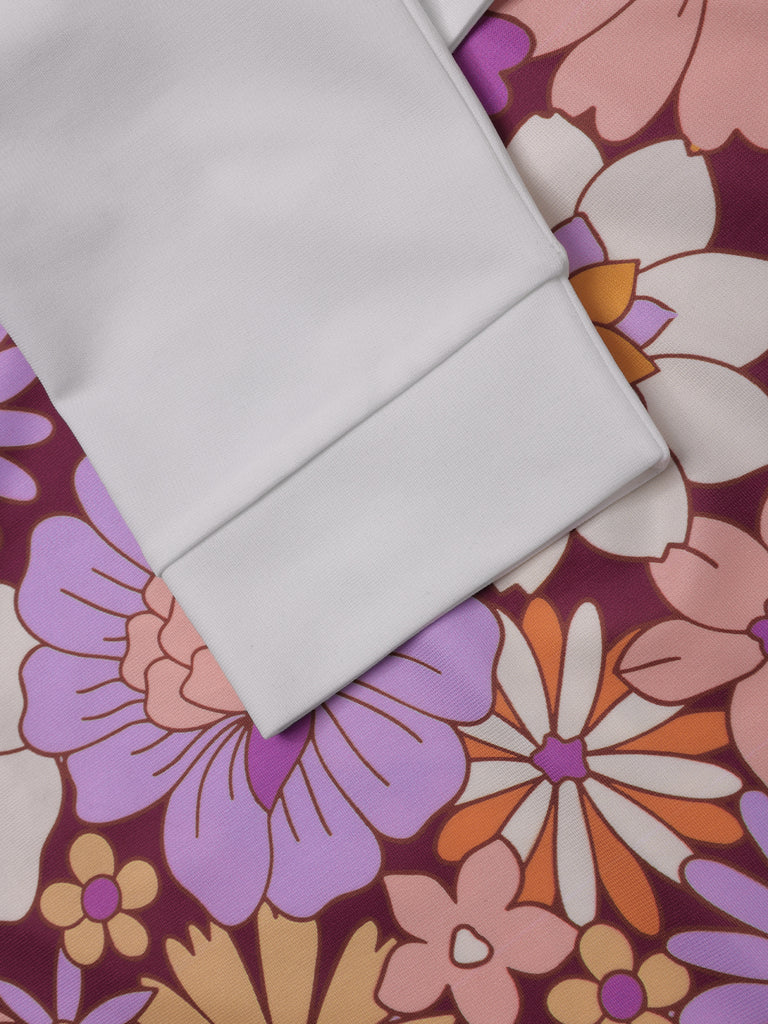 1960s Lapel Flowers Patchwork Dress: timeless style reimagined