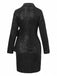 1960s Lapel Sequin Waist Tie Long Jacket - vintage fashion, retro style