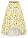 She sways in this 1960s Lemon Umbrella Belt Skirt and it's pure 1960s magic