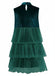 1960s Mesh Bow Christmas Tree Dress - vintage dress, retro fashion