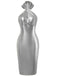 1960s Metallic Halter Keyhole Bodycon Dress, vintage dress, retro fashion - perfect for women who love vintage and retro fashion