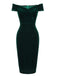 1960s Off Shoulder Velvet Bodycon Dress — vintage elegance for the modern woman