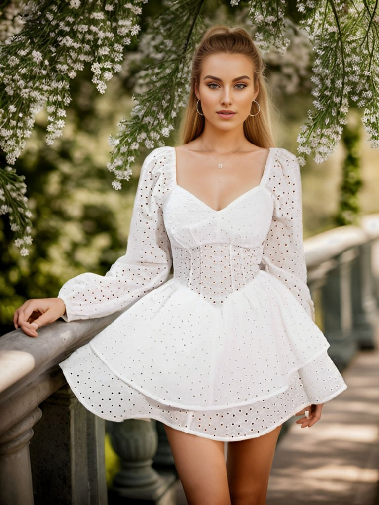 1960s Puff Sleeve Solid Dress: timeless style reimagined