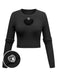 1960s Rhinestones Heart Cutout Knitted Solid Sweater — 1960s style that transcends decades