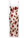 1960s Rose Suspender Pencil Dress — vintage elegance for the modern woman