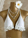 1960s Ruffled Halter Bikini Set & Floral Lace Cover-Up - vintage swimwear, retro swimsuit, pin-up style for vintage lovers