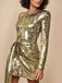 This 1960s Sequined One-Shoulder Pleated Dress wraps her in 1960s elegance, one twirl at a time