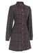 1960s Shirt Collar Lantern Sleeve Plaids Dress — the kind of 1960s dress that makes strangers smile