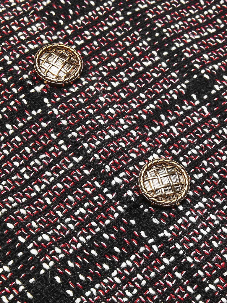 1960s Shirt Collar Lantern Sleeve Plaids Dress: where 1960s romance meets her modern spirit