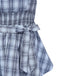 2pcs Blue 1960s One-Shoulder Plaid Top & Ruched Waist Skirt - vintage skirt, retro style