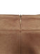 Brown 1960s Faux Suede Fringe Asymmetrical Hem Skirt - vintage skirt, retro style