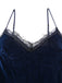 1960s Slip Velvet Lace Nightgown - vintage nightgown, retro sleepwear