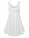 1960s Solid Bow Backless Lace Babydoll Dress - vintage dress, retro fashion
