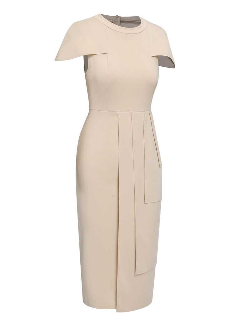 1960s Solid Cap Sleeved Pencil Dress, vintage dress, retro fashion - perfect for women who love vintage and retro fashion