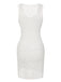 1960s Solid Hollow Out Sleeveless Knit Dress, vintage dress, retro fashion - perfect for women who love vintage and retro fashion