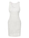 1960s Solid Hollow Out Sleeveless Knit Dress, vintage dress, retro fashion - perfect for women who love vintage and retro fashion