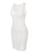 1960s Solid Hollow Out Sleeveless Knit Dress, vintage dress, retro fashion - perfect for women who love vintage and retro fashion