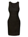 1960s Solid Hollow Out Sleeveless Knit Dress, vintage dress, retro fashion - perfect for women who love vintage and retro fashion