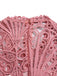 She slips into this 1960s Solid Lace Crochet Pleated Belted Dress and suddenly it's a 1960s daydream