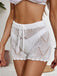 1960s Solid Lace-Up Hollow Crochet Shorts: timeless 1960s elegance she makes her own