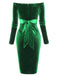 1960s Solid Off-Shoulder Velvet Dress — vintage elegance for the modern woman
