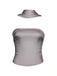 1960s Solid Satin Halter Neck Tube Top - vintage fashion, retro style
