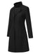 1960s Solid Stand Collar Lapel Coat, vintage coat, retro outerwear - perfect for women who love vintage and retro fashion