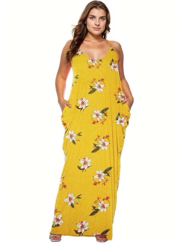 1960s Spaghetti Strap Floral Tulip Dress: where 1960s romance meets her modern spirit