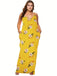 1960s Spaghetti Strap Floral Tulip Dress: where 1960s romance meets her modern spirit