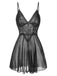 1960s Spaghetti Straps Lace Sheer Nightgown: where 1960s romance meets her modern spirit