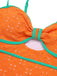 1960s Strap Contrast Trim One-Piece Swimsuit: 1960s Riviera elegance, reimagined for her