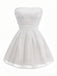 1960s Strapless Glitter Back-Tie Tulle Dress - vintage dress, retro fashion