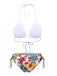 1960s Tropical Halter Bikini Set & Cover-Up, vintage swimsuit, pin-up swimwear - perfect for women who love vintage and retro fashion