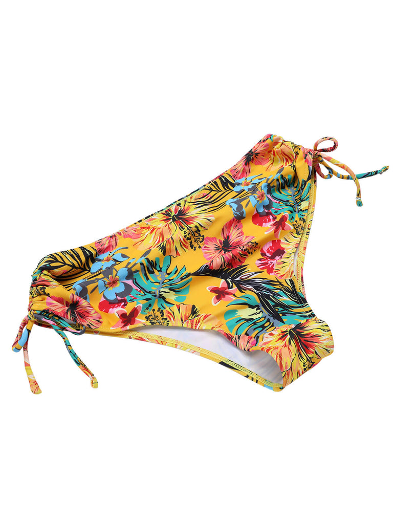 1960s Tropical Halter Bikini Set & Cover-Up, vintage swimsuit, pin-up swimwear - perfect for women who love vintage and retro fashion