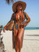 1960s Vertical Stripe Lace-Up Bikini Set & Cover-Up, vintage swimsuit, pin-up swimwear - perfect for women who love vintage and retro fashion