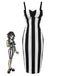She slips into this 1960s Vertical Stripe Straps Pencil Dress and suddenly it's a 1960s daydream