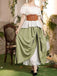 1960s Victorian-Style Ruched Lace Maxi Skirt — 1960s femininity that moves with her mood