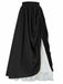 1960s Victorian-Style Ruched Lace Maxi Skirt: 1960s grace for the woman who dances through life