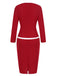 1960s Vintage Fake-Two Pieces Pencil Dress, vintage dress, retro fashion - perfect for women who love vintage and retro fashion