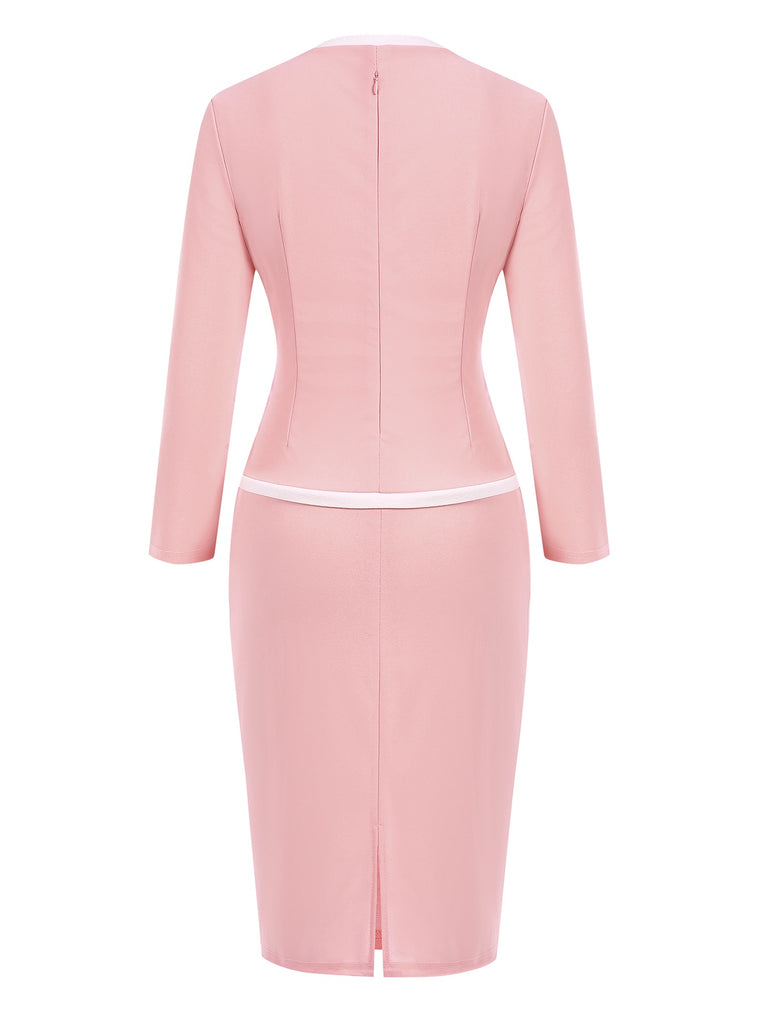 1960s Vintage Fake-Two Pieces Pencil Dress, vintage dress, retro fashion - perfect for women who love vintage and retro fashion
