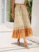 1960s Viscose Bohemian Ditsy Floral Skirt: 1960s grace for the woman who dances through life
