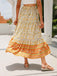 This 1960s Viscose Bohemian Ditsy Floral Skirt spins 1960s stories with every step