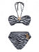 1960s Zebra Print Sea Star Accents Bandeau Bikini Set - vintage fashion, retro style