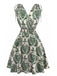 1970s Boho Style Lace-Up V-Neck Dress, vintage dress, retro fashion, lace detail - perfect for women who love vintage and retro fashion