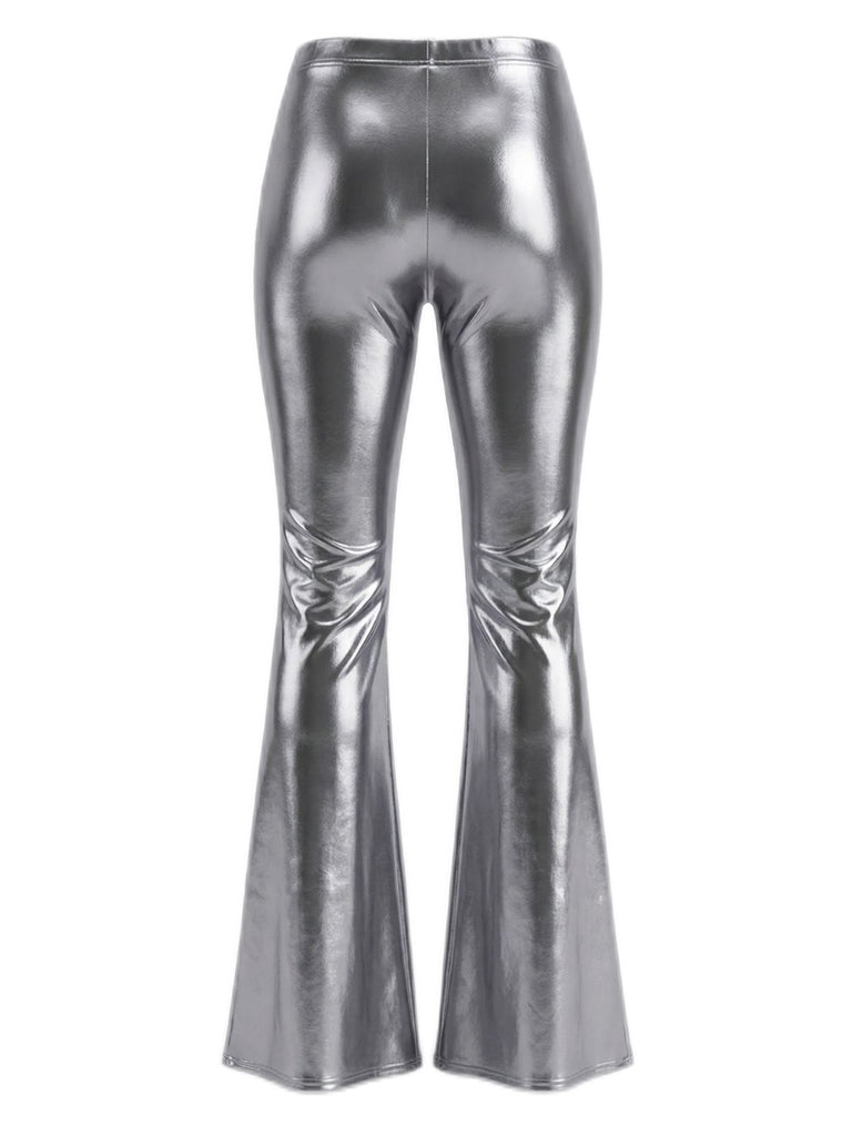 1970s Carnival Disco Flare Leg Pants - vintage fashion, retro style