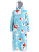 1970s Pumpkin Santas Snowman Blanket Hoodie Lougewear, vintage fashion, retro style - perfect for women who love vintage and retro fashion