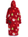 1970s Pumpkin Santas Snowman Blanket Hoodie Lougewear, vintage fashion, retro style - perfect for women who love vintage and retro fashion