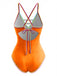 1970s Color Block Strap Cut-Out Swimsuit - vintage swimsuit, pin-up style