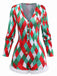 1970s Diamond Grid Christmas Raw Hem Romper - vintage jumpsuit, retro fashion